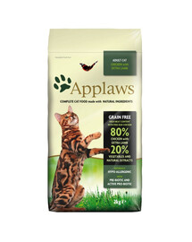 APPLAWS Cat Dry Adult - Poulet et agneau pour chats - 2 kg