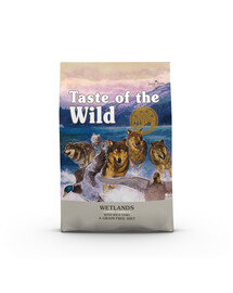 TASTE OF THE WILD Wetlands volaille sauvage 12,2 kg + 2 kg des croquettes offertes