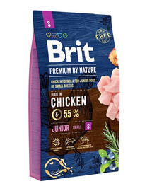 BRIT Premium By Nature Junior Small S - Poulet pour chiots de petites races - 8 kg