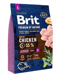 BRIT Premium By Nature Junior Small S - Poulet pour chiots de petites races - 3 kg