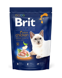 BRIT Cat Premium by Nature Indoor chicken - Croquettes de poulet pour chats d'intérieur - 1,5 kg