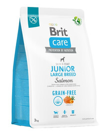 BRIT Care Grain-free Junior Nourriture seche pour grandes races au saumon 3 kg