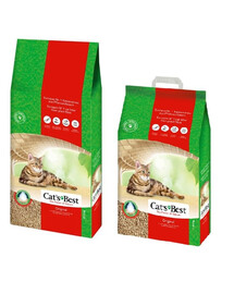 JRS Cat's best Original litière en bois agglomérante 40 l + 20 l = 60 l (25,8 kg)