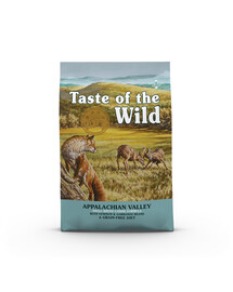 TASTE OF THE WILD Appalachian Valley Petites races avec cerf et pois chiches 12,2 kg + 2 kg offertes