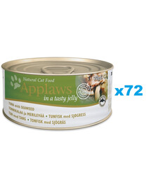 APPLAWS Cat Adult - Thon et algues en gelée - 72x70 g