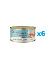 APPLAWS Cat Tin - Filet de thon en gelée - 6x70g