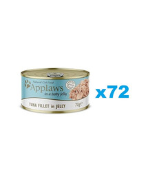 APPLAWS Cat Tin - Filet de thon en gelée - 72x70g