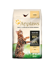 APPLAWS Cat Dry Adult - Poulet sans céréales - 2,4 kg (6x400 g)