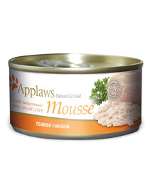 APPLAWS Cat Mousse Tin Chicken - nourriture humide au poulet pour chats - 70g