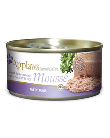 APPLAWS Cat Mousse Tin Tuna - Nourriture humide au thon pour chats - 70 g