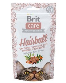 BRIT Care Cat Snack Hairball - friandise pour prévenir les boules de poils - 50g