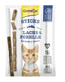 GIMCAT Sticks Salmon&Trout 10 bâtonnets de saumon et de truite