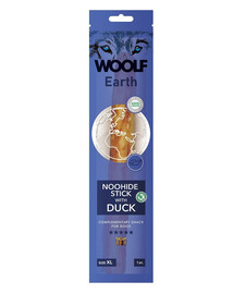 WOOLF Earth Noohide Stick with Duck XL Bâton de canard 85g