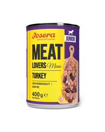 JOSERA Meat Lovers Junior Menu Dinde pour chiots 400g