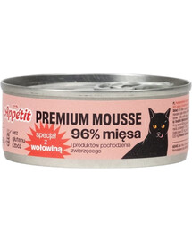 COMFY APPETIT PREMIUM Mousse - avec du bœuf pour les chats - 85 g