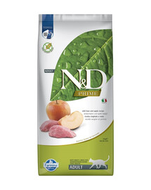 N&D Grain Free Boar & Apple Adult Cat - Sanglier & pommes, sans céréales pour chats adultes - 10 kg