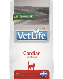 FARMINA VetLife Cardiac 400 g - nourriture diététique pour chat pour favoriser le rythme cardiaque
