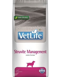 FARMINA Vet Life Dog Struvite Canine - nourriture pour chiens souffrant d'une maladie des voies urinaires - 12 kg