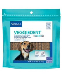 VIRBAC Veggiedent Fresh M (10-30 kg) Mâchouilles anti-tartre pour chiens 15 pièces