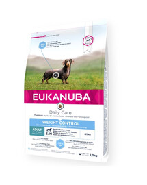 EUKANUBA Daily Care Adult Small/medium Weight control chicken - poulet pour chiens adultes de petite et moyenne taille en surpoids - 2,3 kg