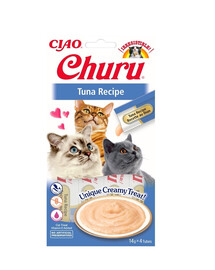 INABA Churu Cat - friandise crémeuse au thon et à la crème pour chats - 56 g