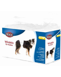 TRIXIE Couches pour votre chien - M–L: 46–60 cm 12 pièces