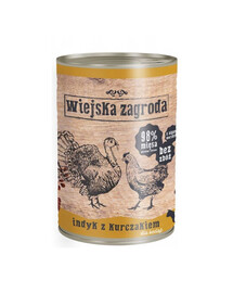 WIEJSKA ZAGRODA Dinde avec poulet 400g