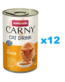 ANIMONDA Carny Cat Drink with Chicken - Boisson au Poulet 12x140 ML