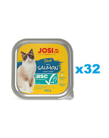 JOSERA JosiCat Pâté de saumon pour chats 32x100g