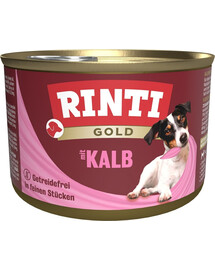 RINTI Gold Veal Mini - Viande de veau pour chiens de petites races - 185 g