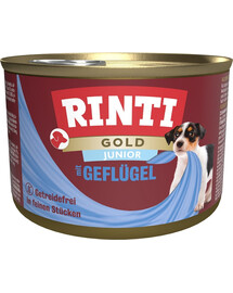 RINTI Gold Junior Poultry Mini - Viande de volaille pour chiots de petites races - 185 g