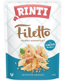 RINTI Filetto in Jelly Chicken&Salmon - poulet et saumon en gelée - 100 g