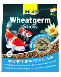 TETRA Pond Wheatgerm Sticks - nourriture principale flottante lorsque les températures de l'eau sont fraîches - 4 L