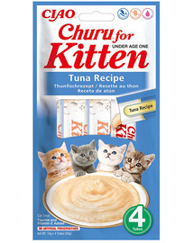 INABA Kitten Tuna 4x14 g friandises au thon pour chatons