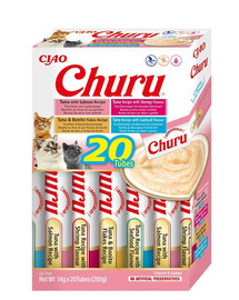 INABA Churu Variety Seafood Mélange de saveurs avec thon 20x14 g (280 g)