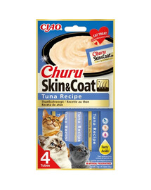 INABA Churu Skin&Coat Tuna Aliments humides au thon 4x14g