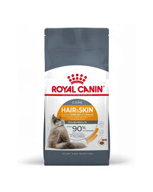 ROYAL CANIN Hair&Skin Care Aliment sec pour chats 10 kg + Intense Beauty Aliments humides pour chats en gelée 12x85 g