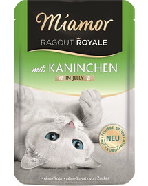 MIAMOR Ragout Royale in Jelly Rabbit sachet de gelée de lapin pour chats 100 g