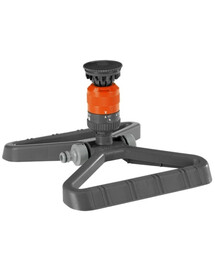 GARDENA Comfort Arroseur omnidirectionnel Vario sur un traîneau
