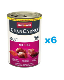 ANIMONDA GranCarno Adult coeur 6x400g