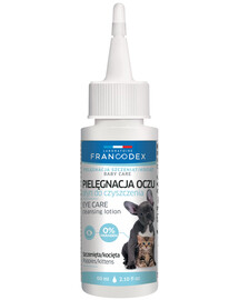 FRANCODEX Liquide de nettoyage des yeux pour chatons et chiots 60 ml
