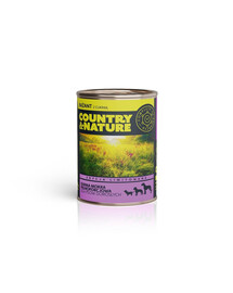 COUNTRY&NATURE Nourriture humide sans céréales, Faisan à la courgette 400 g