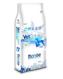 MONGE Vet Solution Dog Dermatosis - Croquettes vétérinaire pour chiens à la peau sensible - 12 kg