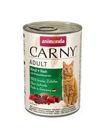 ANIMONDA Carny 400 g Bœuf Cerf & airelles rouges