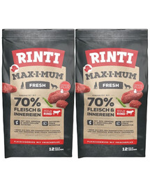RINTI MAX-I-MUM Beef - à la viande de bœuf - 2 x 12 kg