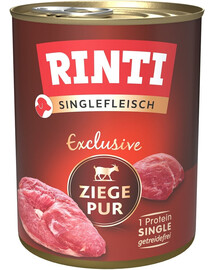 RINTI Singlefleisch Exclusive Goat Pure aliment monoprotéique avec viande de chèvre 800 g