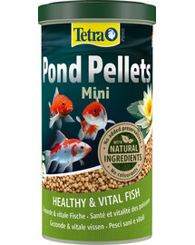 TETRA Pond Pellets Mini - nourriture de base en granulés pour petits poissons de bassin - 1 L