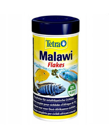 TETRA Malawi Flakes - nourriture pour cichlidés et poissons d'ornement - 250 ML