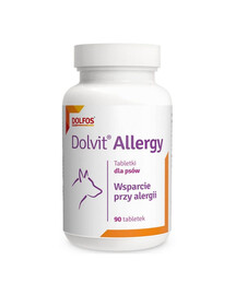DOLFOS Dolvit Allergy - pour les chiens souffrant d'allergies - 90 comprimés