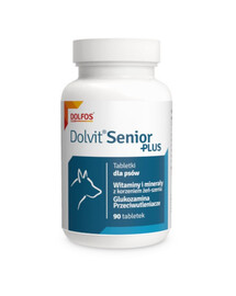DOLFOS Dolvit Senior Plus - vitamines pour les chiens âgées - 90 comprimés